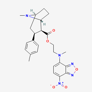 2-[methyl-(4-nitro-2,1,3-benzoxadiazol-7-yl)amino]ethyl (1R,2S,3S,5S)-8-methyl-3-(4-methylphenyl)-8-azabicyclo[3.2.1]octane-2-carboxylate