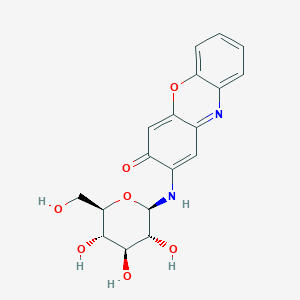 molecular formula C18H18N2O7 B1241338 Glucosylquestiomycin 