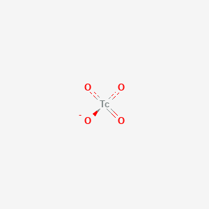 molecular formula TcO4(−)<br>O4Tc- B1241340 Pertechnetate 