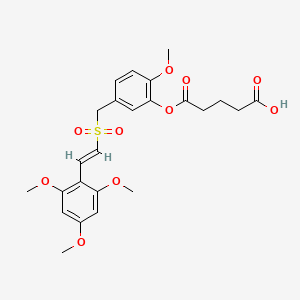 molecular formula C24H28O10S B12413417 Antitumor agent-60 