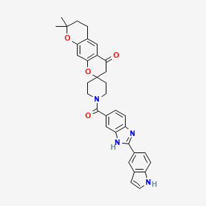 molecular formula C34H32N4O4 B12413445 Acc1/2-IN-1 