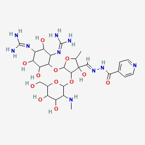 molecular formula C27H44N10O12 B1241346 Streptonicozid 