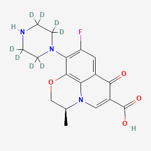 molecular formula C17H18FN3O4 B12413507 Desmethyl Levofloxacin-d8 
