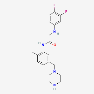 molecular formula C20H24F2N4O B1241358 GW-791343 