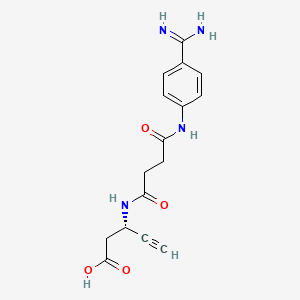 molecular formula C16H18N4O4 B1241361 Xemilofiban acid CAS No. 149193-61-3