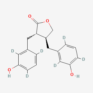 molecular formula C18H18O4 B12413625 Enterolactone-d6 