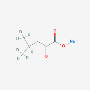 molecular formula C6H9NaO3 B12413691 4-Methyl-2-oxovaleric Acid-d7 Sodium Salt 