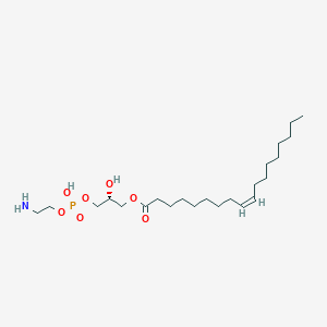 molecular formula C23H46NO7P B1241376 2-azaniumylethyl [(2R)-2-hydroxy-3-[(Z)-octadec-9-enoyl]oxypropyl] phosphate CAS No. 89576-29-4
