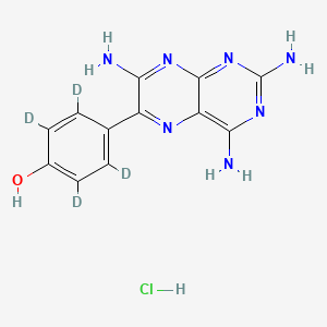 molecular formula C12H12ClN7O B12413762 4-Hydroxy Triamterene-d4 Hydrochloride 