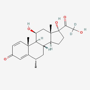 molecular formula C22H30O5 B12413780 Methylprednisolone-d2 