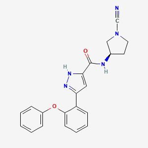 molecular formula C21H19N5O2 B12413795 FT3967385 