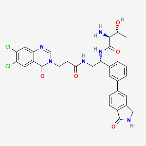 molecular formula C31H30Cl2N6O5 B12413911 ThrRS-IN-3 