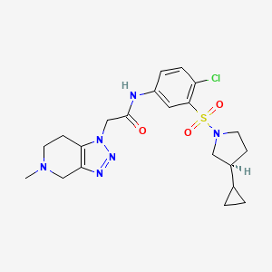 molecular formula C21H27ClN6O3S B12413978 GSK232 