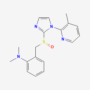 Dimethyl-{2-[1-(3-methyl-pyridin-2-yl)-1H-imidazole-2-sulfinylmethyl]-phenyl}-amine
