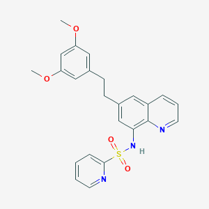 molecular formula C24H23N3O4S B12414000 Glyoxalase I inhibitor 2 