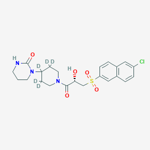 molecular formula C22H26ClN3O5S B12414010 Letaxaban-d5 