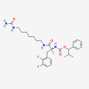 [(R)-2-(2,3-Difluoro-phenyl)-1-methyl-1-(7-ureido-heptylcarbamoyl)-ethyl]-carbamic acid (S)-2-methyl-1-phenyl-propyl ester
