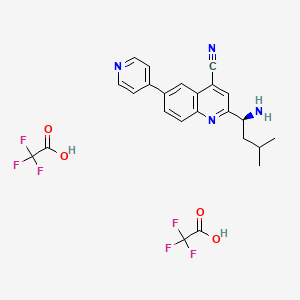molecular formula C24H22F6N4O4 B12414094 AAK1-IN-2 TFA 