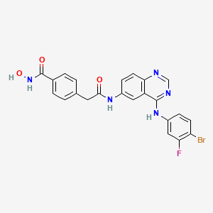 molecular formula C23H17BrFN5O3 B12414168 Hdac6-IN-8 