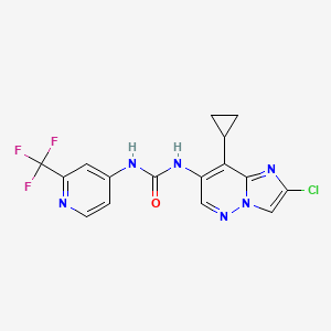 molecular formula C16H12ClF3N6O B12414171 Malt1-IN-9 