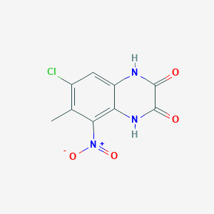7-Chloro-6-methyl-5-nitro-1,4-dihydro-quinoxaline-2,3-dione