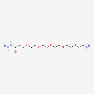 molecular formula C13H29N3O6 B12414292 H2N-PEG5-Hydrazide 
