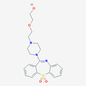 molecular formula C21H25N3O4S B124143 Quetiapine Sulfone CAS No. 329216-65-1