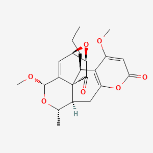 molecular formula C22H26O7 B12414715 Herpotrichone A 