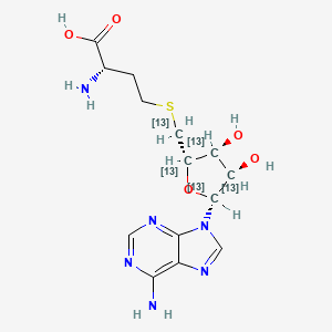 molecular formula C14H20N6O5S B12414746 S-(5'-Adenosyl)-L-homocysteine-13C5 