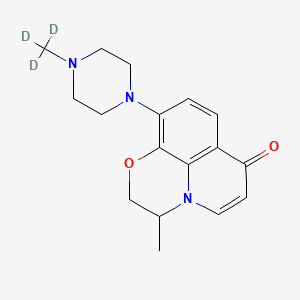 molecular formula C17H21N3O2 B12414775 Defluoro-decarboxyl Ofloxacin-d3 