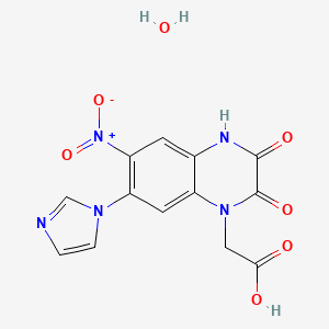 molecular formula C13H11N5O7 B1241478 Zonampanel monohydrate CAS No. 466685-98-3