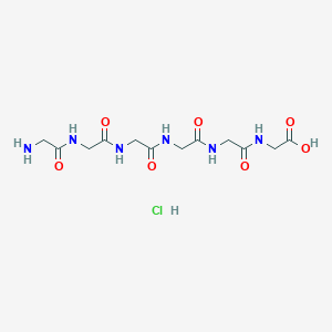 molecular formula C12H21ClN6O7 B12414846 Gly6 hydrochloride 
