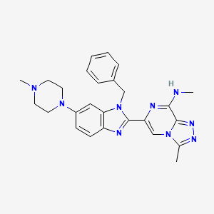 molecular formula C26H29N9 B12414852 Amredobresib CAS No. 1610044-98-8