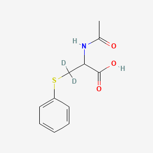 molecular formula C11H13NO3S B12414868 DL-Phenylmercapturic acid-d2 