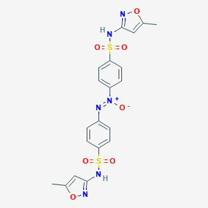 molecular formula C20H18N6O7S2 B124150 4,4'-Azoxybis[N-(5-methyl-3-isoxazolyl)-benzenesulfonamide CAS No. 119403-03-1