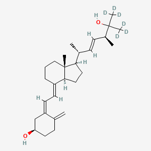 molecular formula C28H44O2 B12415046 3-epi-25-Hydroxy Vitamin D2-d6 