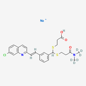 molecular formula C26H27ClN2NaO3S2 B12415098 MK-571-d6 (sodium) 