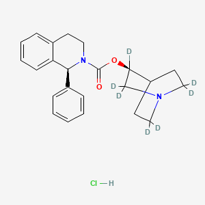 molecular formula C23H27ClN2O2 B12415134 Solifenacin-d7 (hydrochloride) 