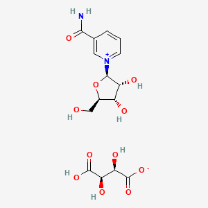 molecular formula C15H20N2O11 B12415157 Nicotinamide riboside tartrate 