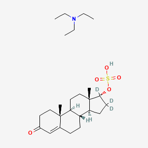 molecular formula C25H43NO5S B12415162 Epitestosterone Sulfate-d3 Triethylamine Salt 