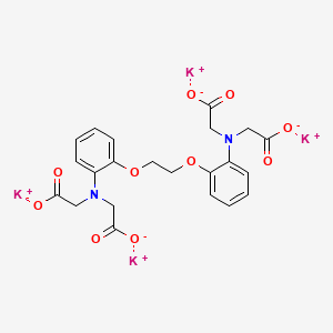 molecular formula C22H20K4N2O10 B12415232 tetrapotassium;2-[2-[2-[2-[bis(carboxylatomethyl)amino]phenoxy]ethoxy]-N-(carboxylatomethyl)anilino]acetate 