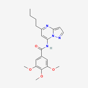 N-(5-butylpyrazolo[1,5-a]pyrimidin-7-yl)-3,4,5-trimethoxybenzamide