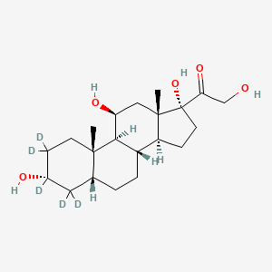 molecular formula C21H34O5 B12415265 Tetrahydrocortisol-d5 