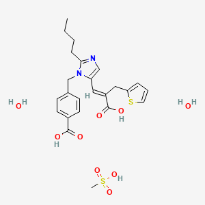molecular formula C24H32N2O9S2 B1241532 Eprosartan mesylate dihydrate CAS No. 197855-71-3