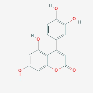 5,3',4'-Trihydroxy-7-methoxy-4-phenylcoumarin