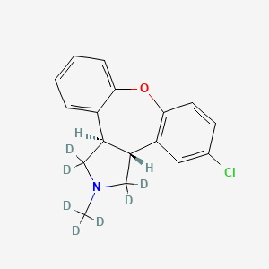 molecular formula C17H16ClNO B12415373 Asenapine-d7 (Major) 