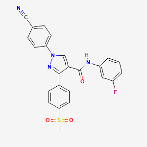 molecular formula C24H17FN4O3S B12415435 CM121 