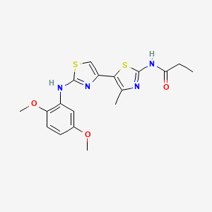 molecular formula C18H20N4O3S2 B12415436 SW-034538 