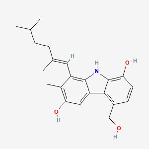 molecular formula C22H27NO3 B1241546 Carbazomadurin A 