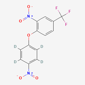 molecular formula C13H7F3N2O5 B12415540 Fluorodifen-d4 